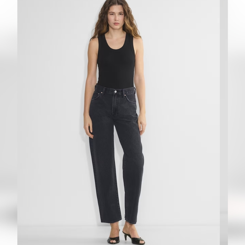 Aritzia Denim Forum The '90s Marlo Hi-rise Baggy Jean Black